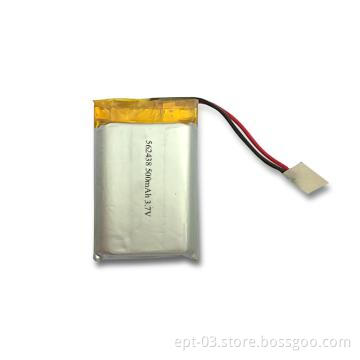 EPT 3.7V Rechargeable Li Polymer battery 562438-500mAh